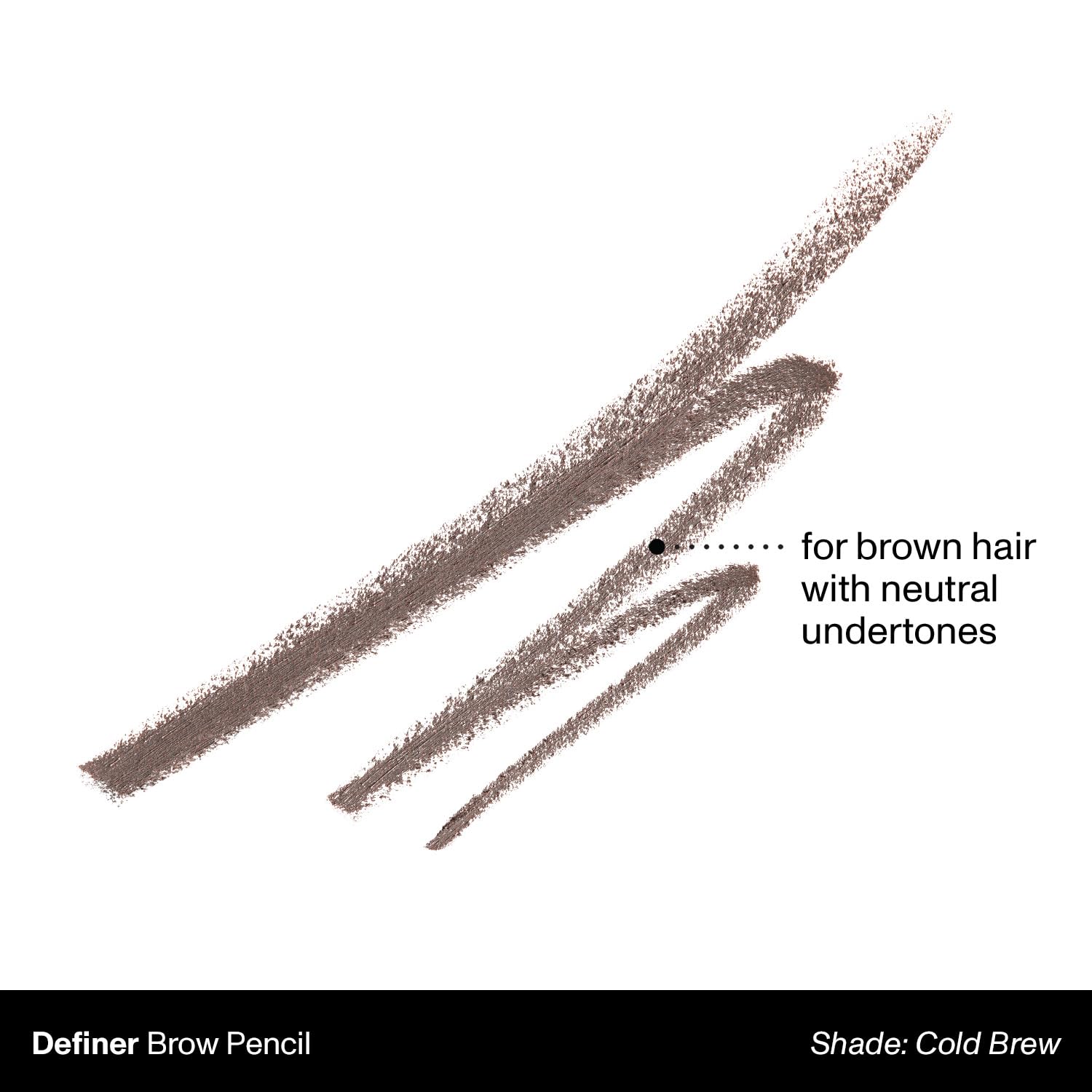 Morphe Definer Dual-Ended Brow Pencil & Spoolie - Eyebrow Pencil with Precision Slanted Tip for Shaping, Defining & Filling - Smooth, No-Tug Formula - Cold Brew (0.003 oz)