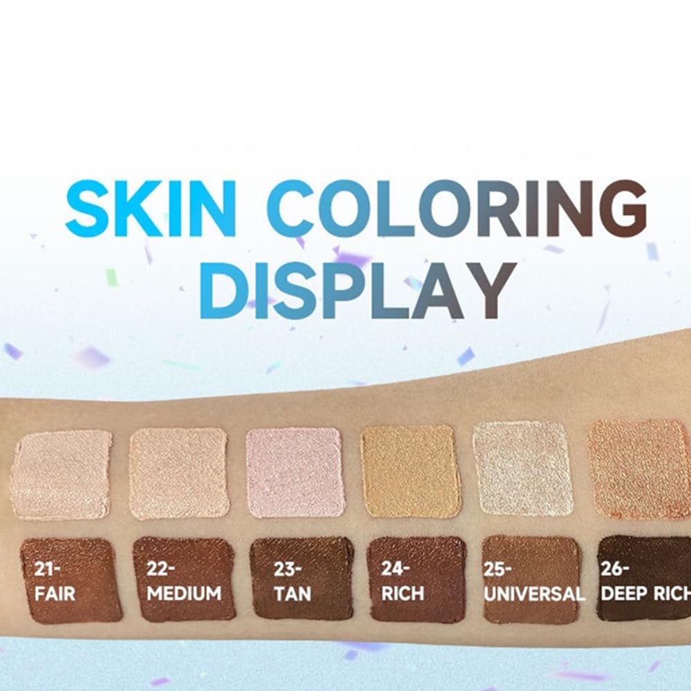 Contour Stick Makeup Set, 2 Dual-Ended Highlighter Makeup Pens & Face Shaping Contouring Sticks, Long-Lasting Waterproof Cream bronzer and Highlighter Sticks, Suitable for All Skin Tones