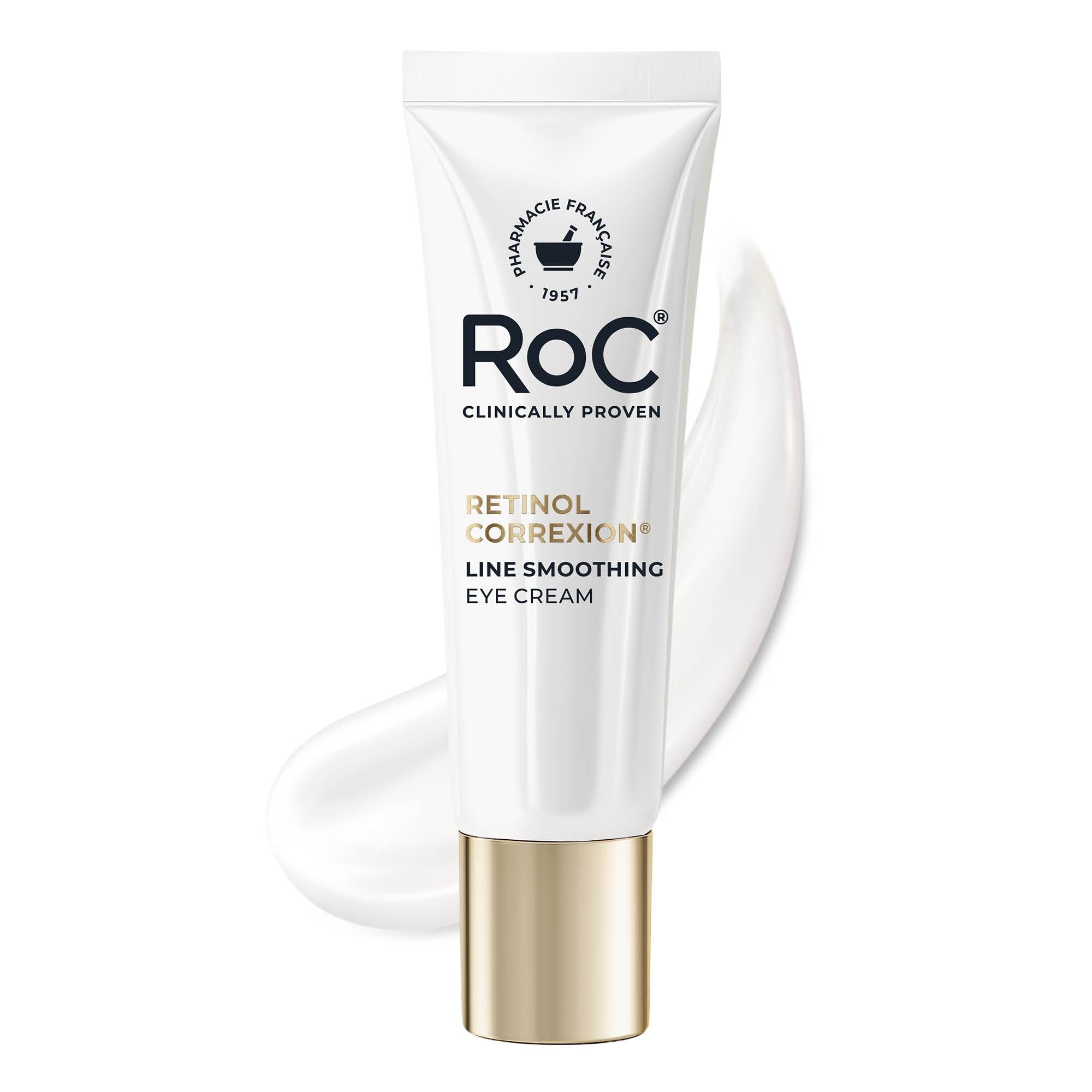 RoC Retinol Correxion Under Eye Cream for Dark Circles & Puffiness, Daily Wrinkle Cream, Anti Aging Skin Care Treatment Women and Men, 0.5 oz (Packaging May Vary)