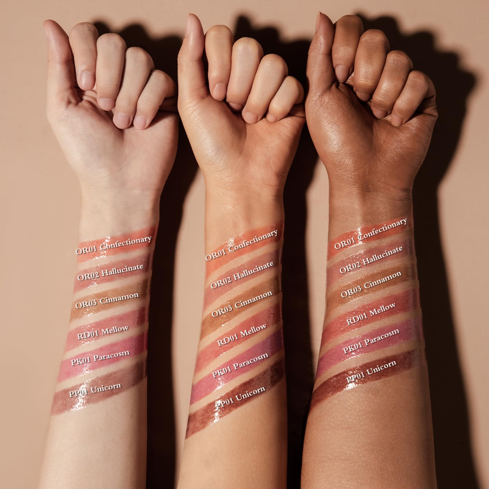FOCALLURE Sparkling Gem Lip Plump, Hydrating & Volumizing Lip Plumper Gloss Balm, High-Shine Lip Plumping Pen, Plumps & Moisturizes, Vegan & Cruelty-Free, MELLOW
