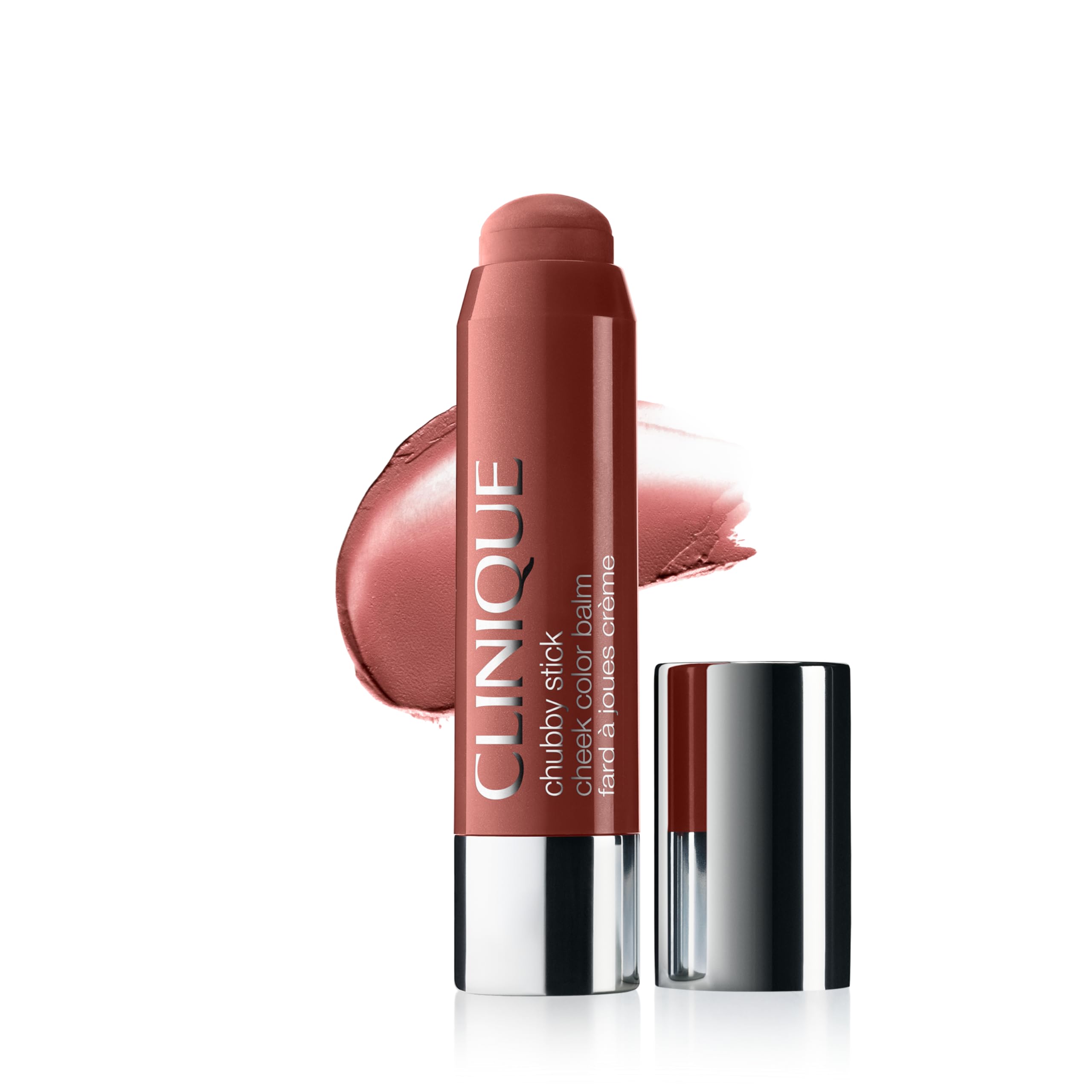 Clinique Chubby Cream Blush Stick Cheek Colour Balm | Blush For Cheeks | Long Lasting + Buildable | Create A Healthy Looking Glow | Perfect For Travel, Amp' Up Apple