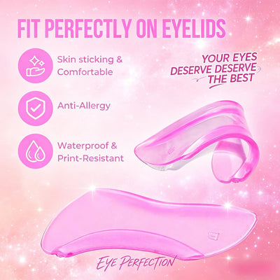 PERMANIA Under Eye Pads, Soft Lash Lift Pads Extreme Eyelash Curler Reusable for Lower Lash Perm Makeup Beauty Tool (1 Pair)