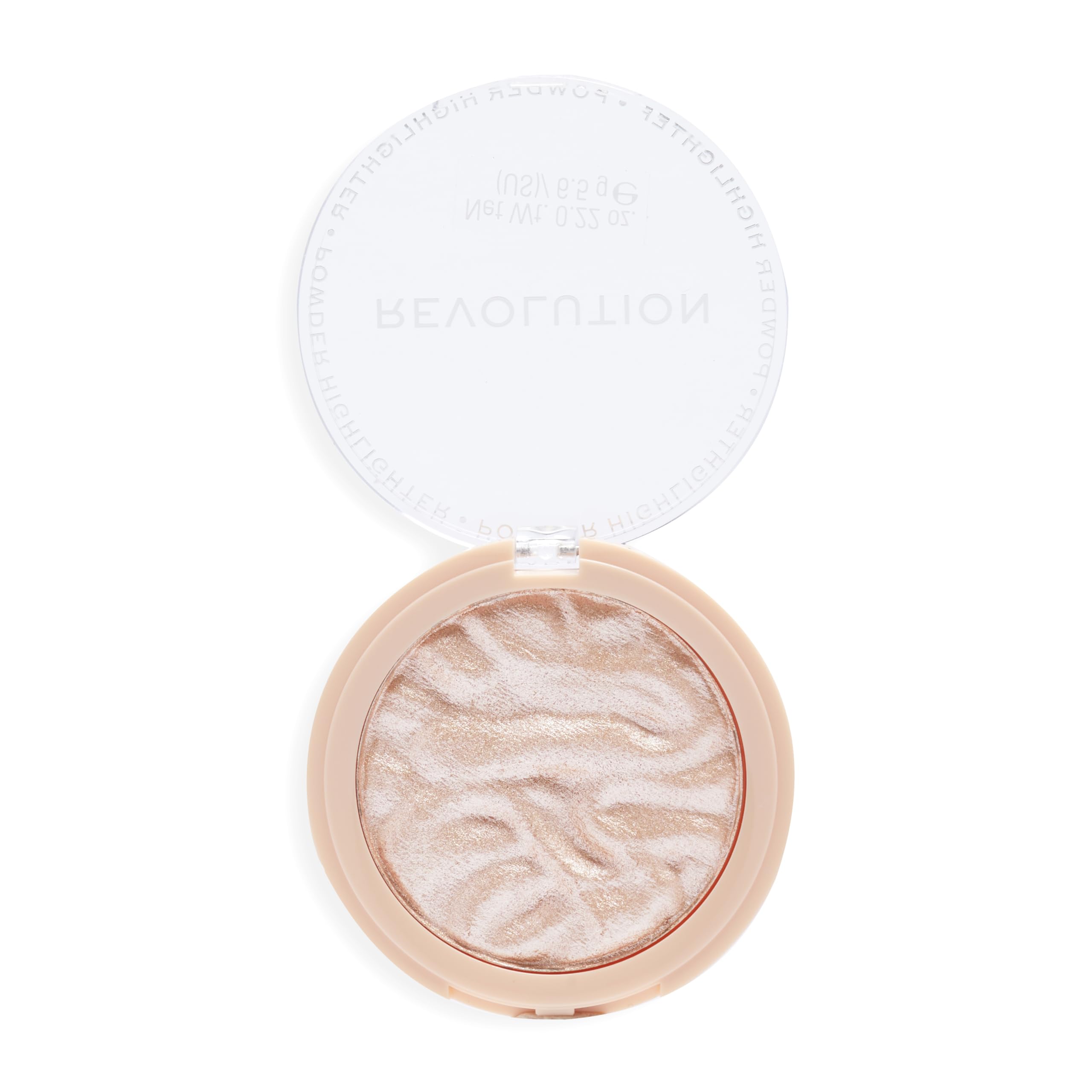 Revolution, Reloaded Pressed Powder Highlighter, Intensely Pigmented for a High-Impact Dewy Finish, Dare to Divulge, 0.22 oz