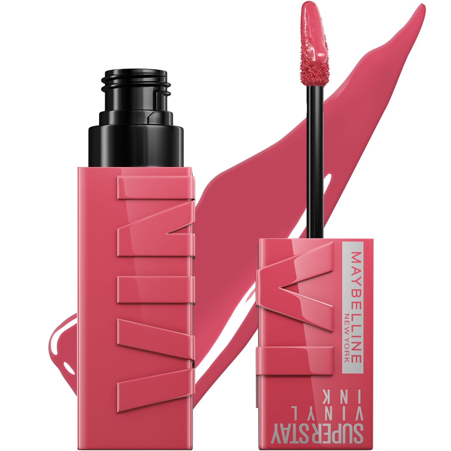 Maybelline Super Stay Vinyl Ink Longwear No-Budge Liquid Lipcolor Makeup, Highly Pigmented Color and Instant Shine, Royal, Deep Wine Red Lipstick, 0.14 fl oz, 1 Count