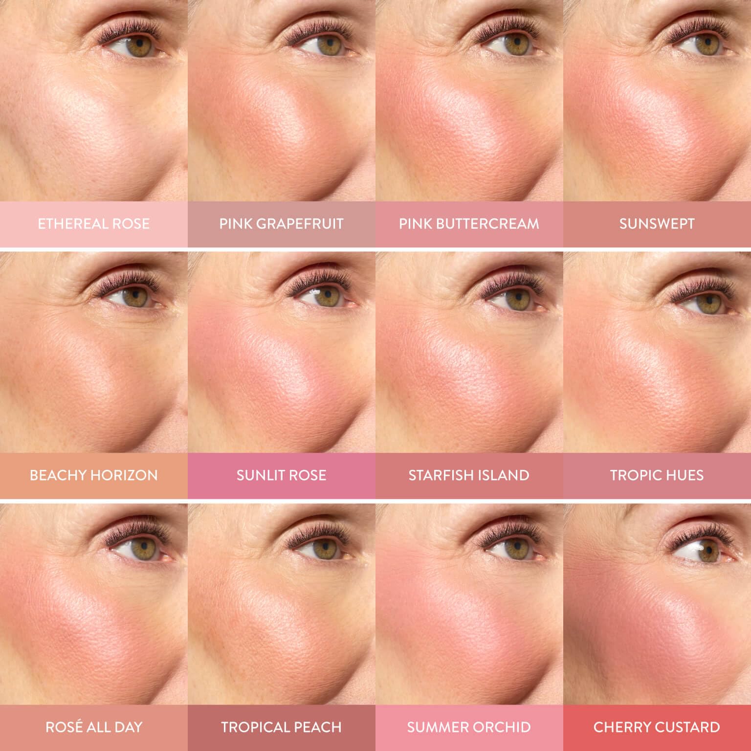 LAURA GELLER NEW YORK Baked Blush-n-Brighten for Mature Skin - 03 Ethereal Rose - Powder Blush Won't Settle into Fine Lines - Buildable Natural Finish – Longlasting Formula - Made in Italy