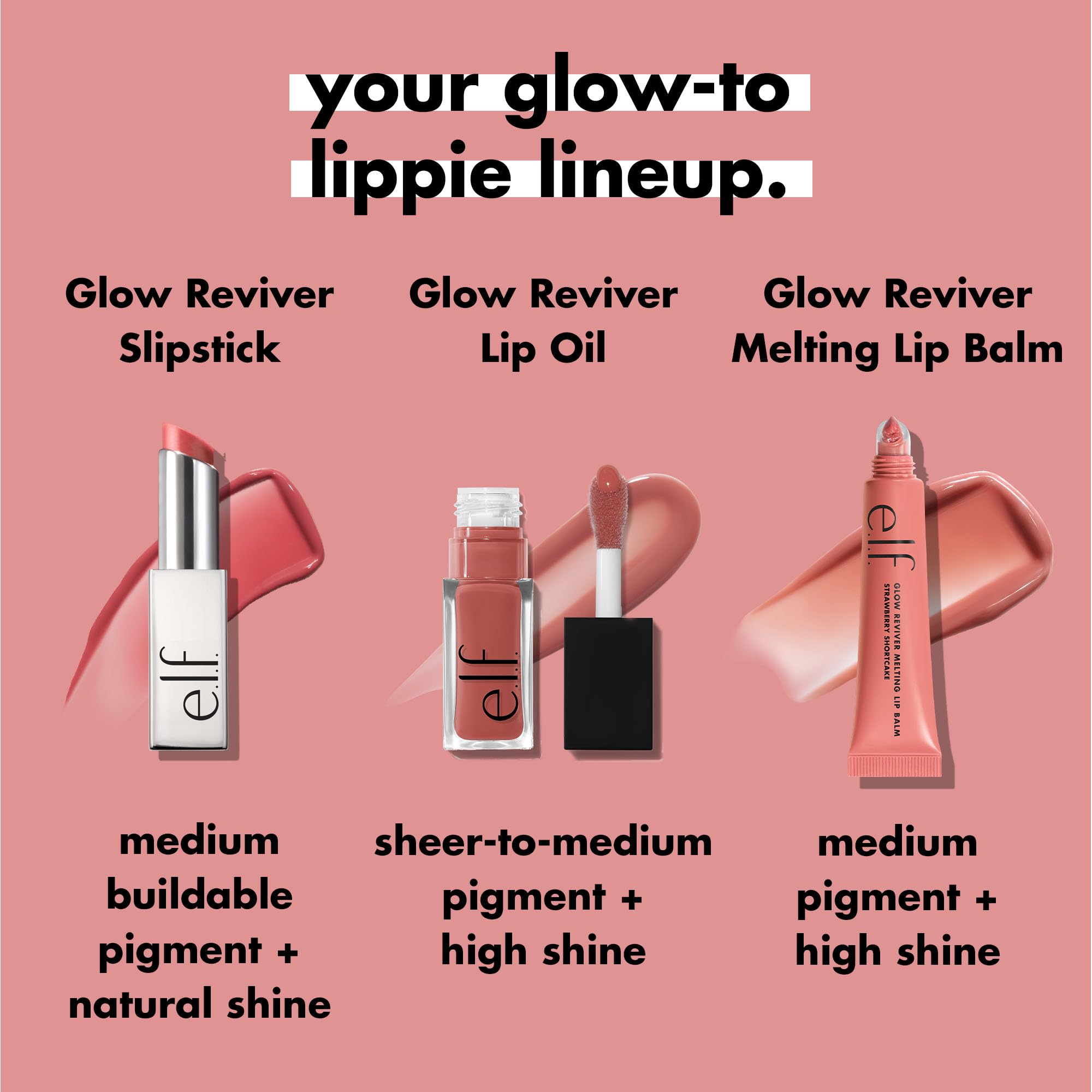 e.l.f. Glow Reviver Slipstick, Tinted Lip Oil Stick, Non-Sticky & Hydrating For A Soft-Shine Finish, Vegan & Cruelty-Free, Jam Packed