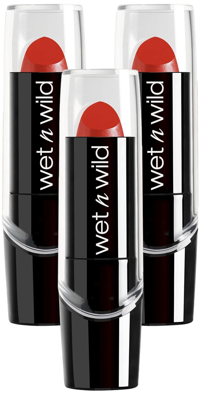 wet n wild Silk Finish Lipstick, Hydrating Rich Buildable Lip Color, Formulated with Vitamins A,E, & Macadamia for Ultimate Hydration, Cruelty-Free & Vegan - Mink Brown