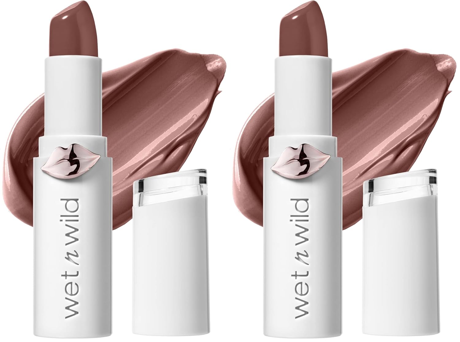 wet n wild Mega Last High-Shine Lipstick Lip Color, Infused with Seed Oils For a Nourishing High-Shine, Buildable & Blendable Creamy Color, Cruelty-Free & Vegan - Pinky Ring