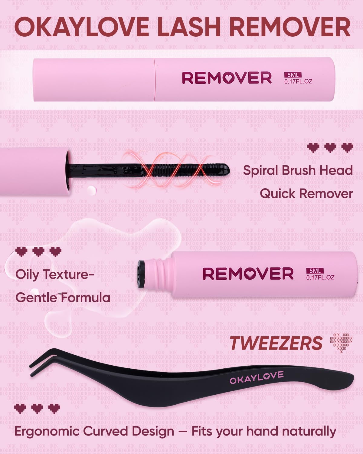 OKAYLOVE Manga Lash Clusters with Spikes, LIRA 8-18mm DIY Cluster Eyelash Extensions Kit, 140pcs CC Curl Clear Band Individual Lashes with Lash Bond and Seal, Remover, Lash Tweezers