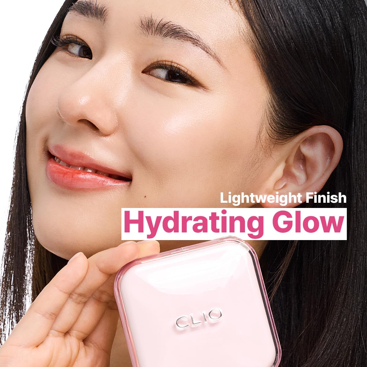 CLIO Kill Cover Mesh Glow Essential Cushion Foundation, Buildable Ultra-Fit Coverage with Glow Finish, Long-Lasting Hydration, Flawless Natural Cover for Radiant Skin, Korean Foundation (23N GINGER)