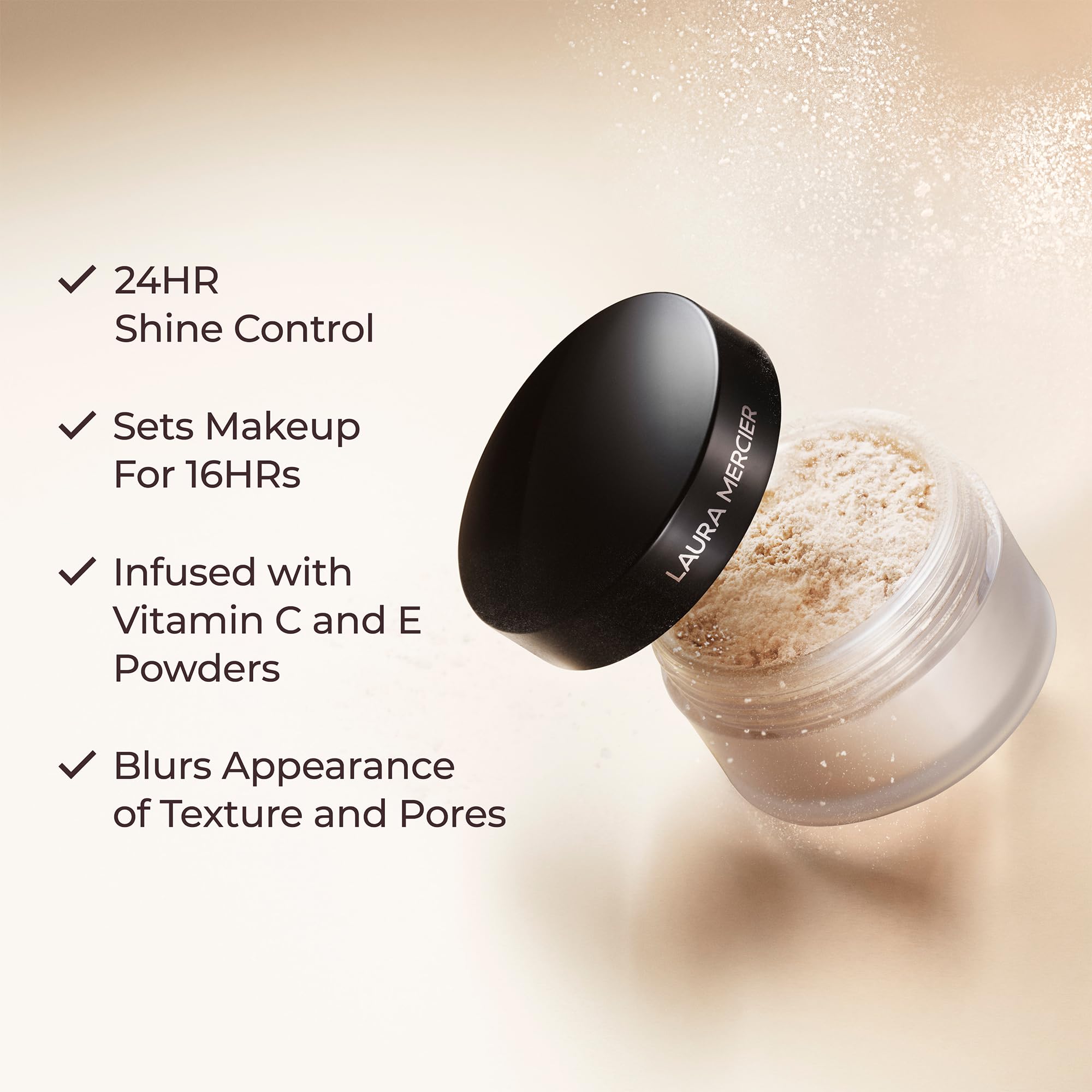 Laura Mercier Translucent Loose Setting Powder, Fair to Medium Skin Tones, Translucent