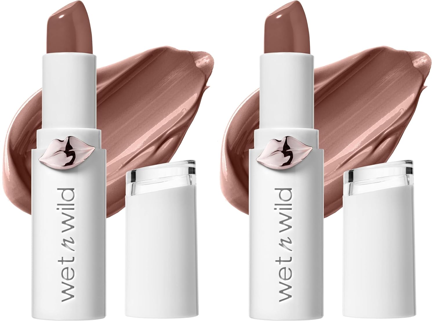 wet n wild Mega Last High-Shine Lipstick Lip Color, Infused with Seed Oils For a Nourishing High-Shine, Buildable & Blendable Creamy Color, Cruelty-Free & Vegan - Pinky Ring