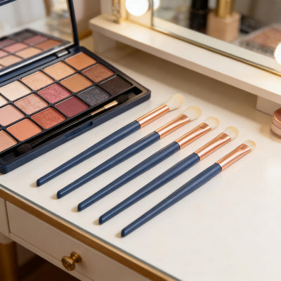 Eye Makeup Brush Set, 5 Pcs Professional Blending Eyeshadow Makeup Brushes for Concealer Eyebrows Eyeliner, Soft Hairs, beauty brush makeup tools to create a perfect makeup