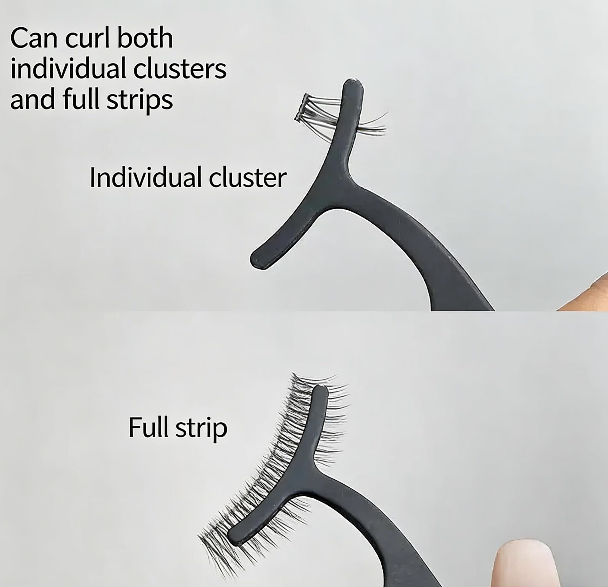 Calyuna Y-Shaped False Eyelash Applicator Tool, Precision Lash Helper for Easy Application, 2 Pack