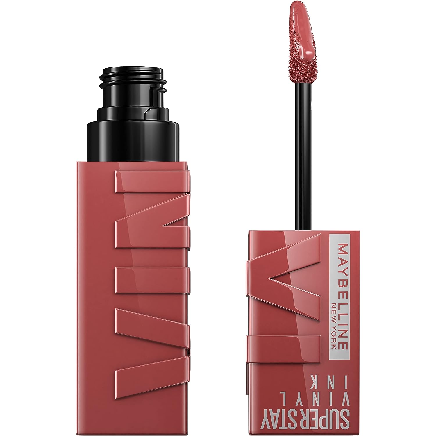 Maybelline Super Stay Vinyl Ink Longwear No-Budge Liquid Lipcolor Makeup, Highly Pigmented Color and Instant Shine, Royal, Deep Wine Red Lipstick, 0.14 fl oz, 1 Count