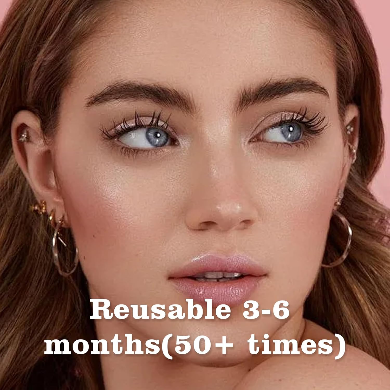 Hunnyfit Magnetic Lashes,2025 New Magnet Eyelashes with Applicator Natural Look,No Glue Needed Reusable Eyelashes Kit for Women(02+04)