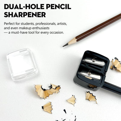5 PCS Cosmetic Pencil Sharpeners – Lip, Eyeliner & Brow Pencil Sharpener, Dual Hole Design in Multi Colors, Compact and Portable