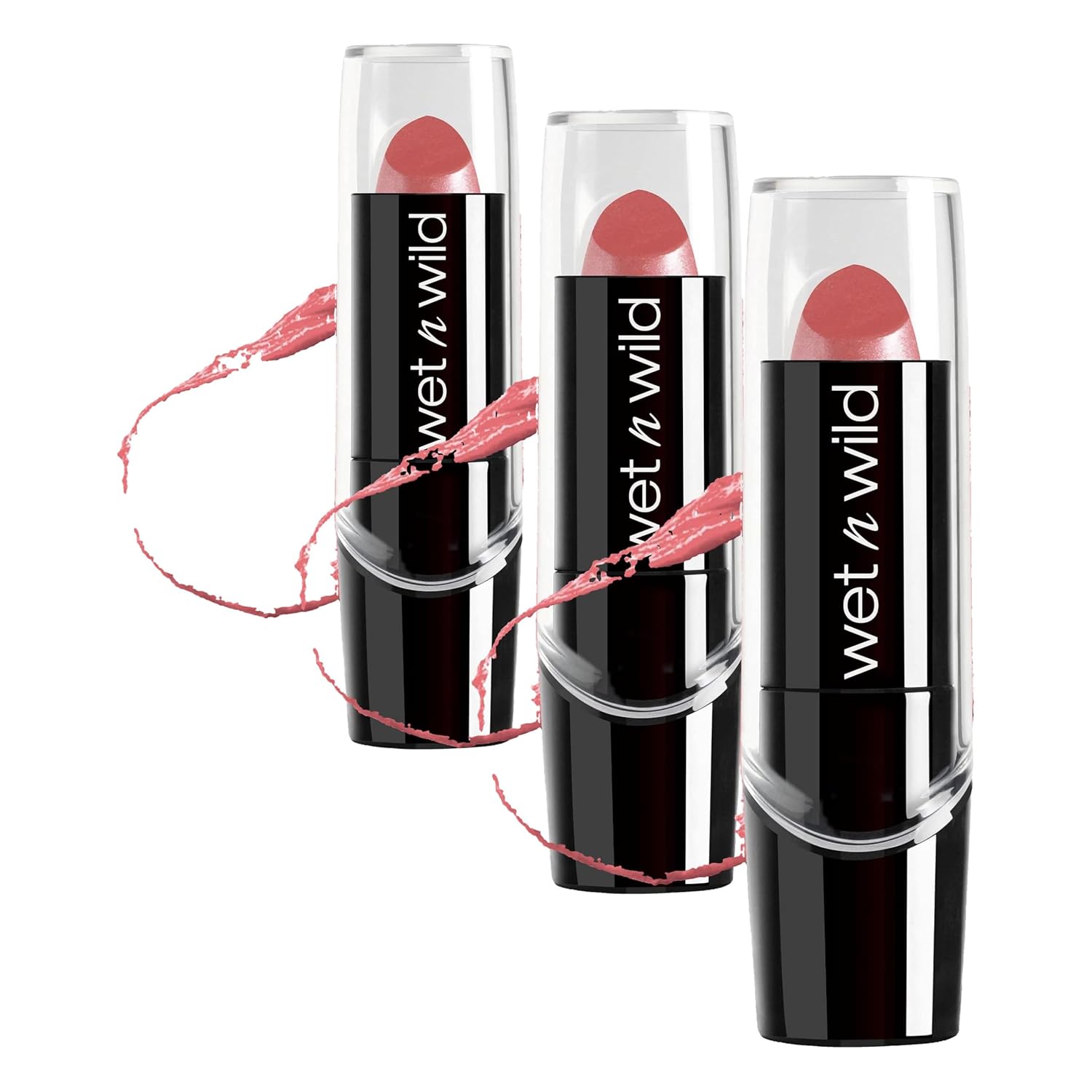 wet n wild Silk Finish Lipstick, Hydrating Rich Buildable Lip Color, Formulated with Vitamins A,E, & Macadamia for Ultimate Hydration, Cruelty-Free & Vegan - Mink Brown