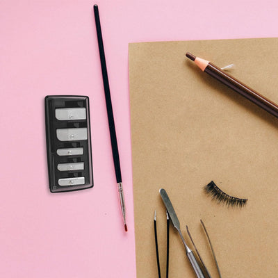 2 Pack 5 Hole Makeup Pencil Sharpener Set,Eyebrow and Lip Liner for Cosmetic Makeup Pencil Sharpeners Tool for Women Travel Accessories（Black）