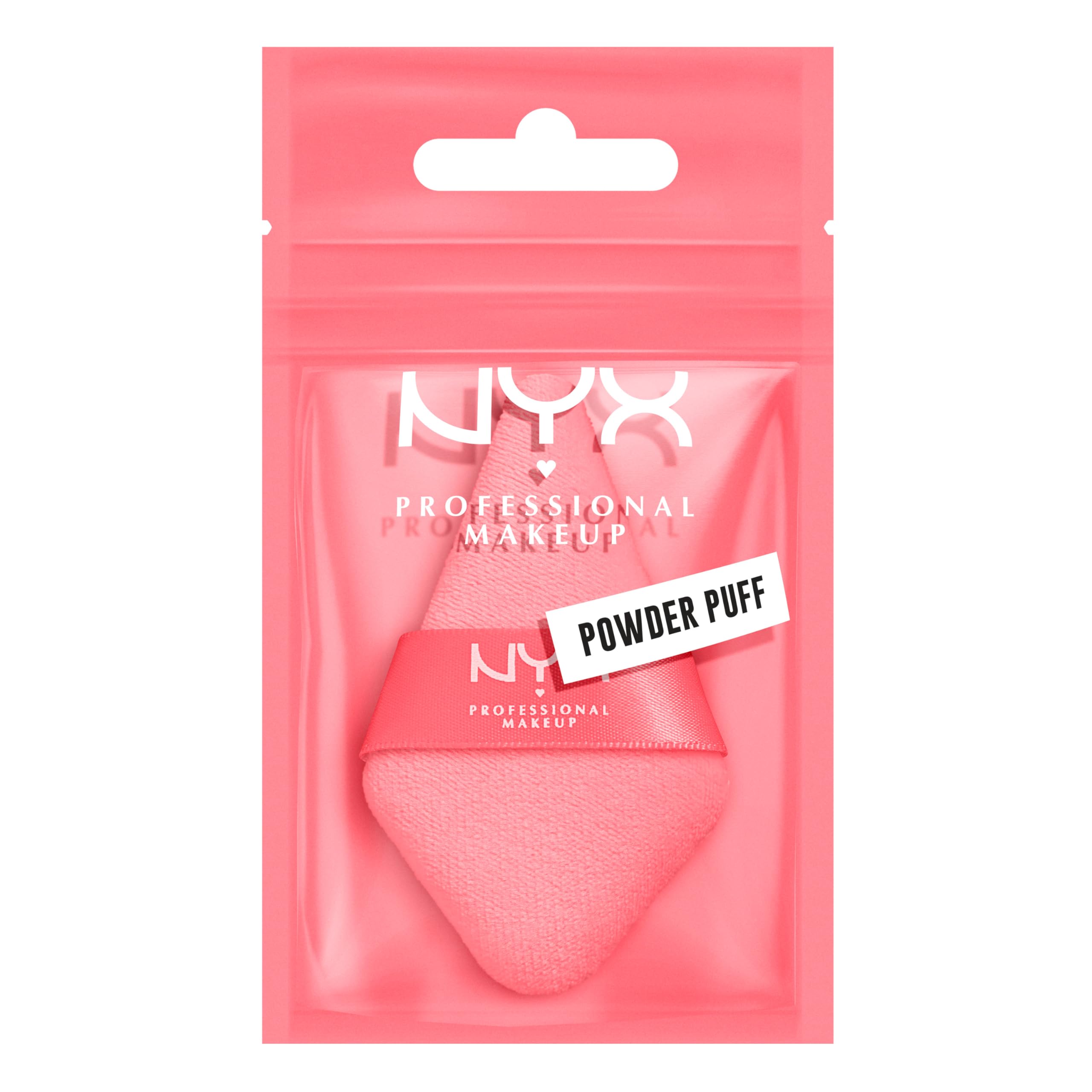 NYX PROFESSIONAL MAKEUP Wonder Setting Powder Puff Applicator, Soft, Reusable Triangle Powder Puff For Applying Loose Or Pressed Powders, Baking, and Brightening, 1 Count