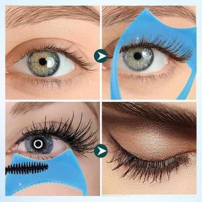 Eyelashes Tools Mascara Shield Applicator Guard 3 in 1, 2026 Upgrade Cosmetic Mascara Shield Applicator Eyelash Comb, Mascara Guard Tool Eye Lash Applicator Makeup Cosmetic (4 Pcs)