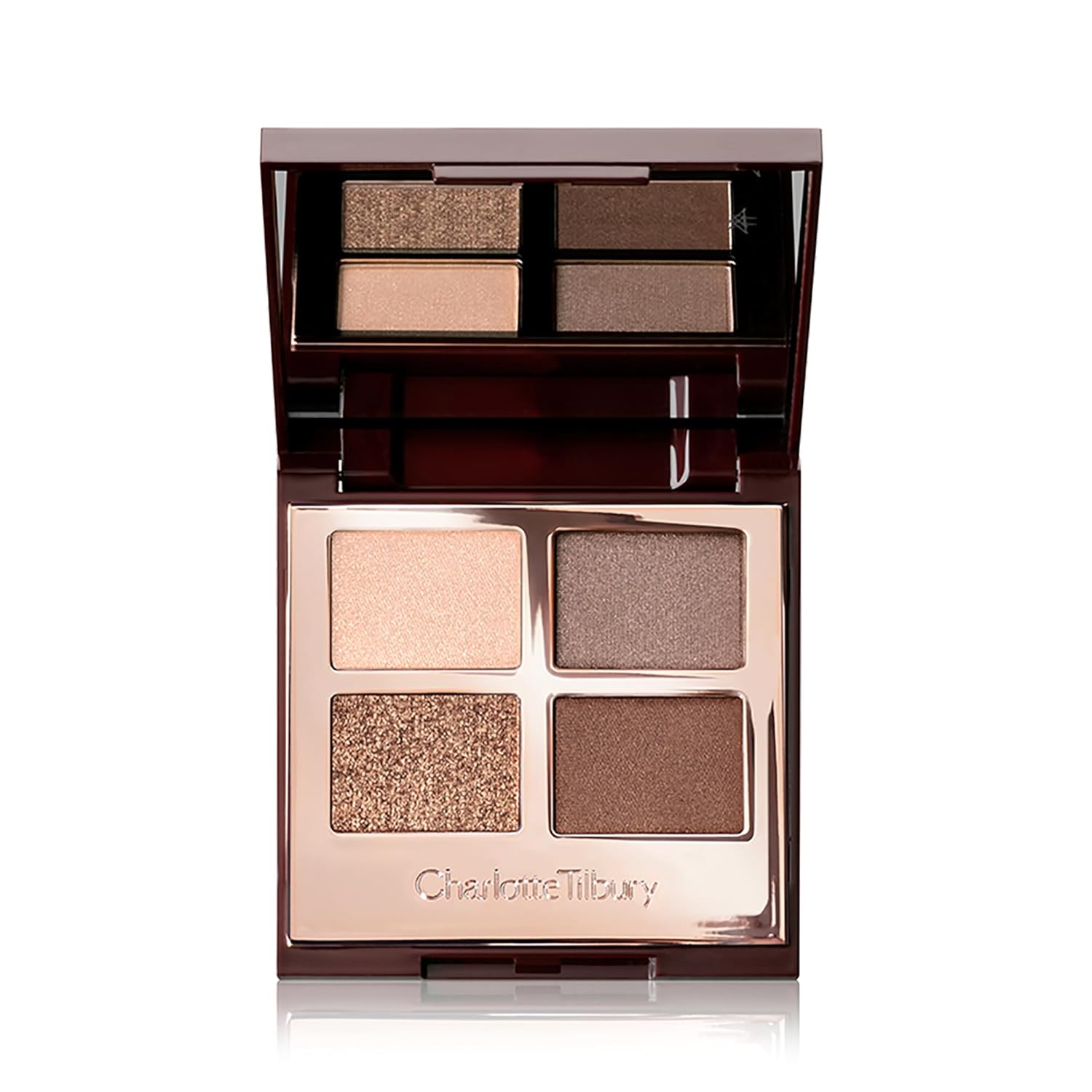 Charlotte Tilbury Luxury Palette Eyeshadow - Shimmer, Metallic & Satin Matte Eyeshadow Quad with a Rich Powder Formula - Includes 4 Complementary Shades
