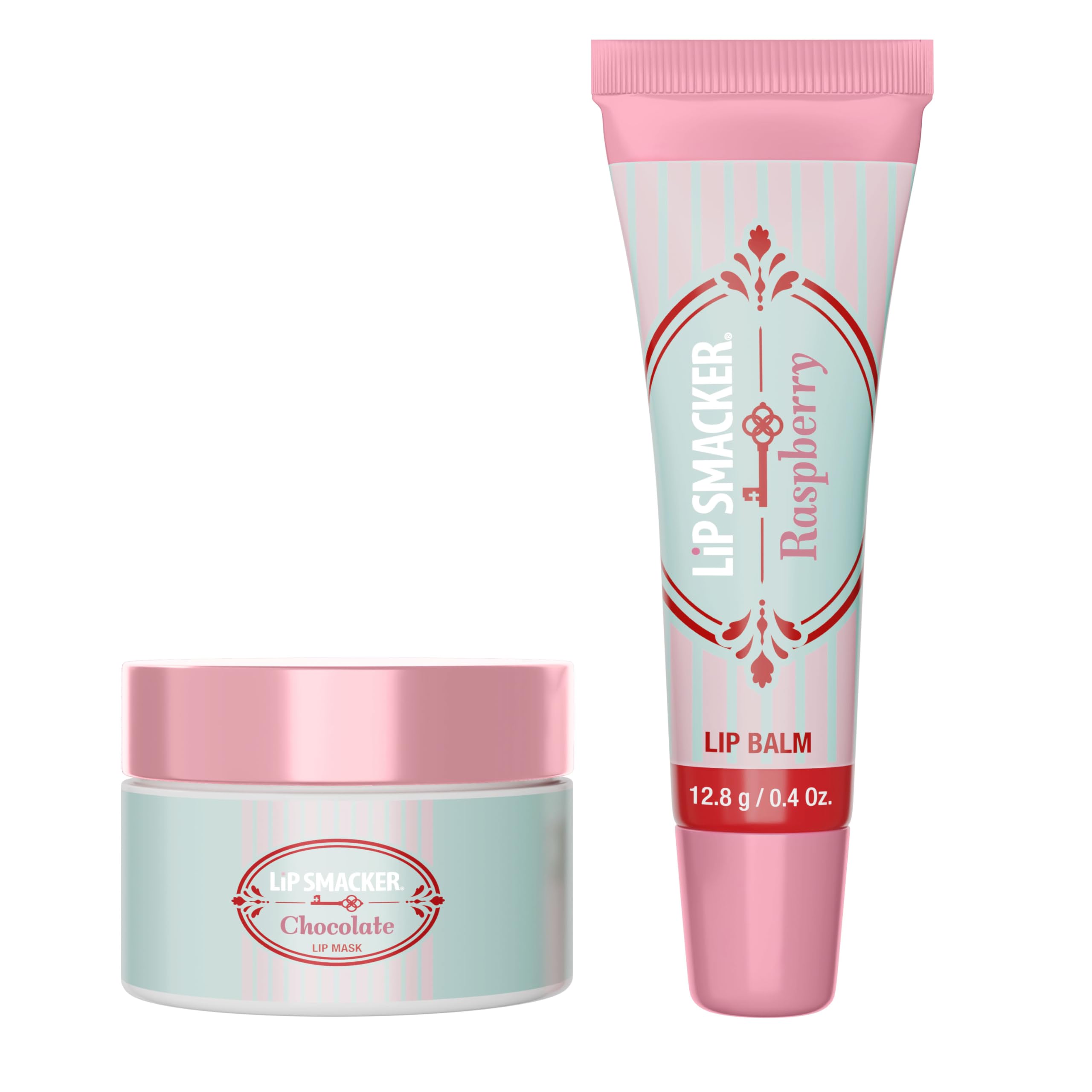 Lip Smacker Holiday Don’t Disturb Lip Kit – Raspberry & Chocolate, Hydrating Lip Care Gift Set