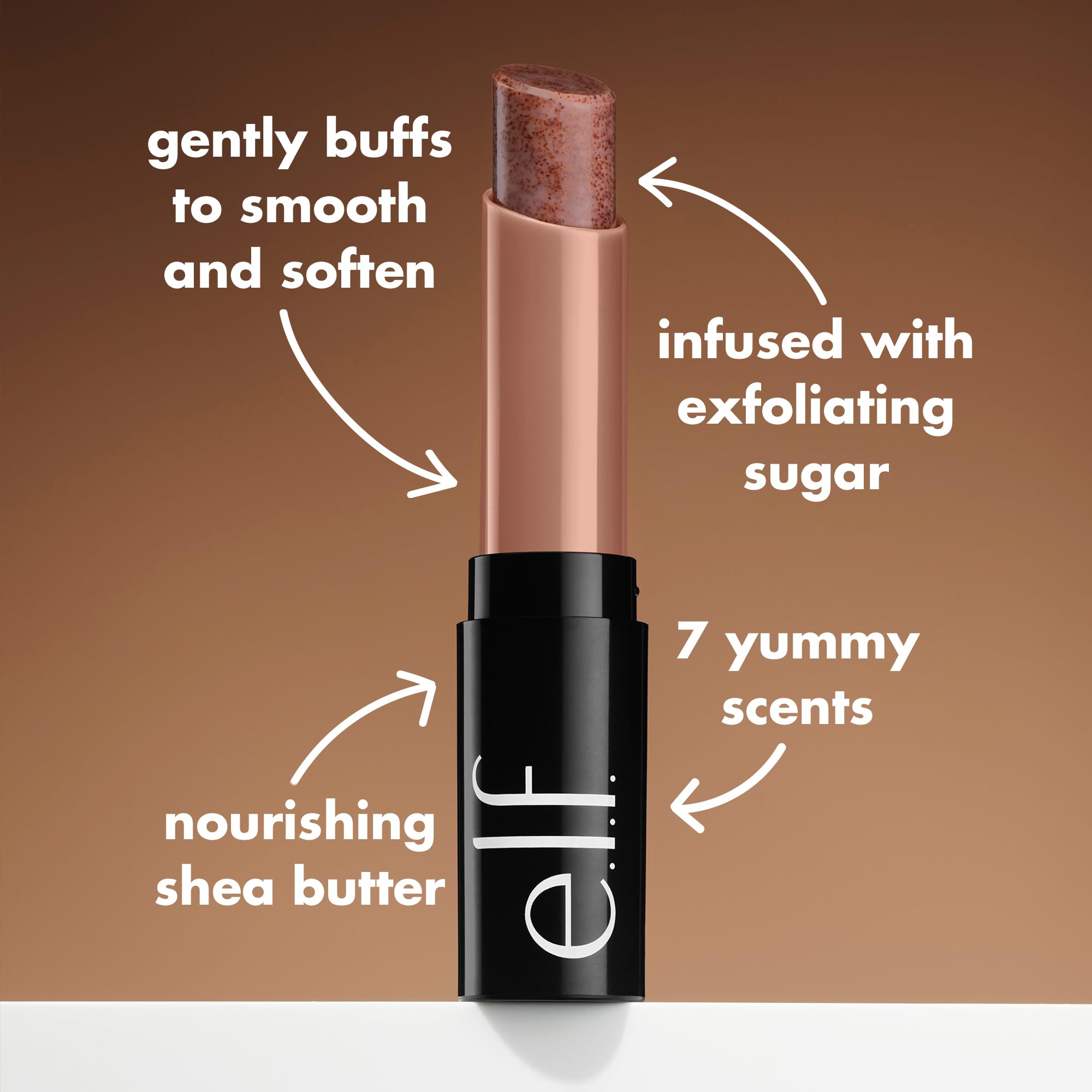 e.l.f. Lip Exfoliator, Moisturizing Scented Lip Scrub For Exfoliating & Smoothing Lips, Infused With Jojoba Oil, Vegan & Cruelty-free, Coconut