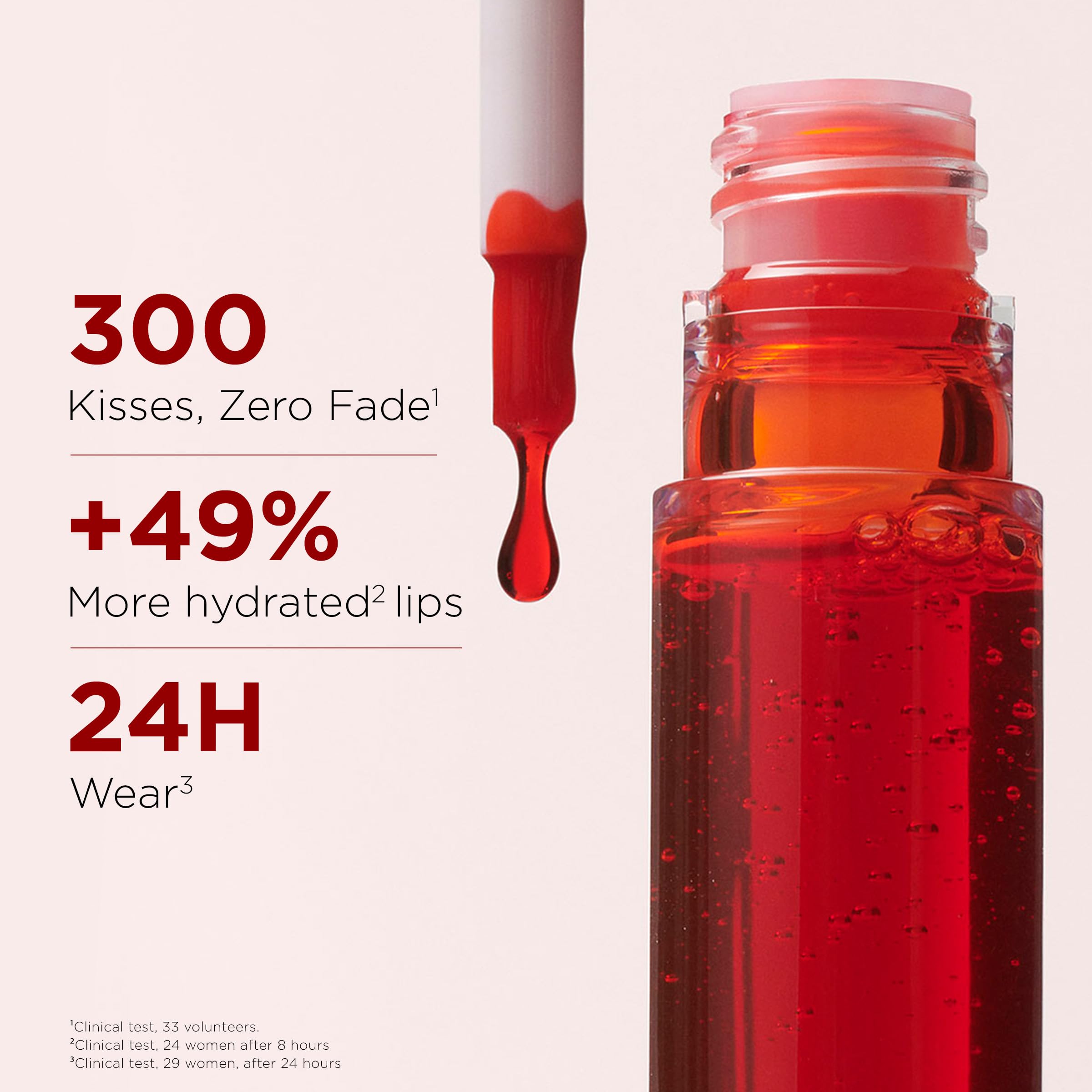 Clarins Water Lip Stain | Buildable Matte Finish | Kiss Proof, Transfer-Proof, Lightweight and Long Lasting | Contains Hyaluronic Acid | 0.2 Fluid Ounces, 13 Nude Water