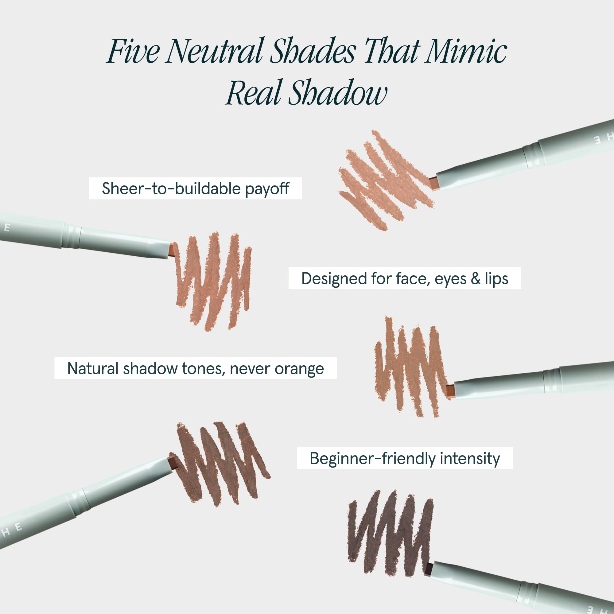 SOSHE Precision Sculpting Stick Cream Contour Stick- Satin Finish Contour Makeup- Three-Angle Tip for Cheek, Jaw and Nose, Multi Use - Blendable - Vegan - Refillable - (Linen - Light)