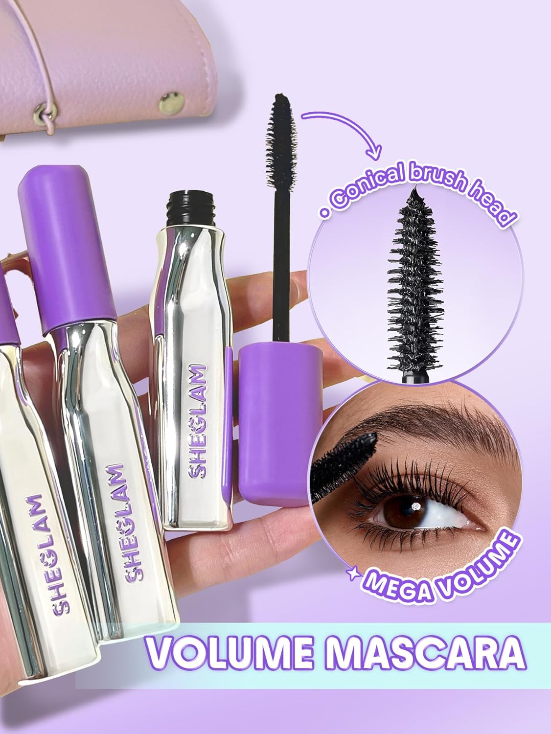 SHEGLAM Lashlighter Mega Boost Mascara Volumizing Defined Lashes