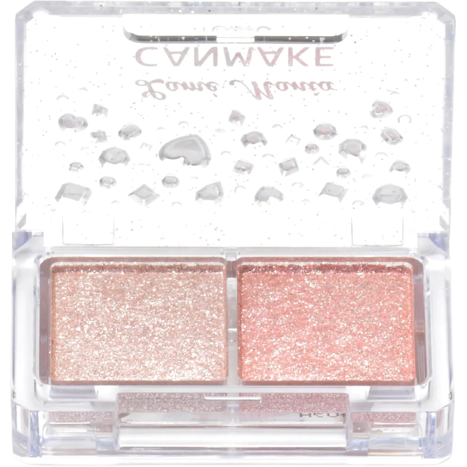 CANMAKE Lamé Mania - Eye Shadow Glitter Shiny Pearl 2 Colors - 0.13oz (3.7g) (02 Pink Poodle)