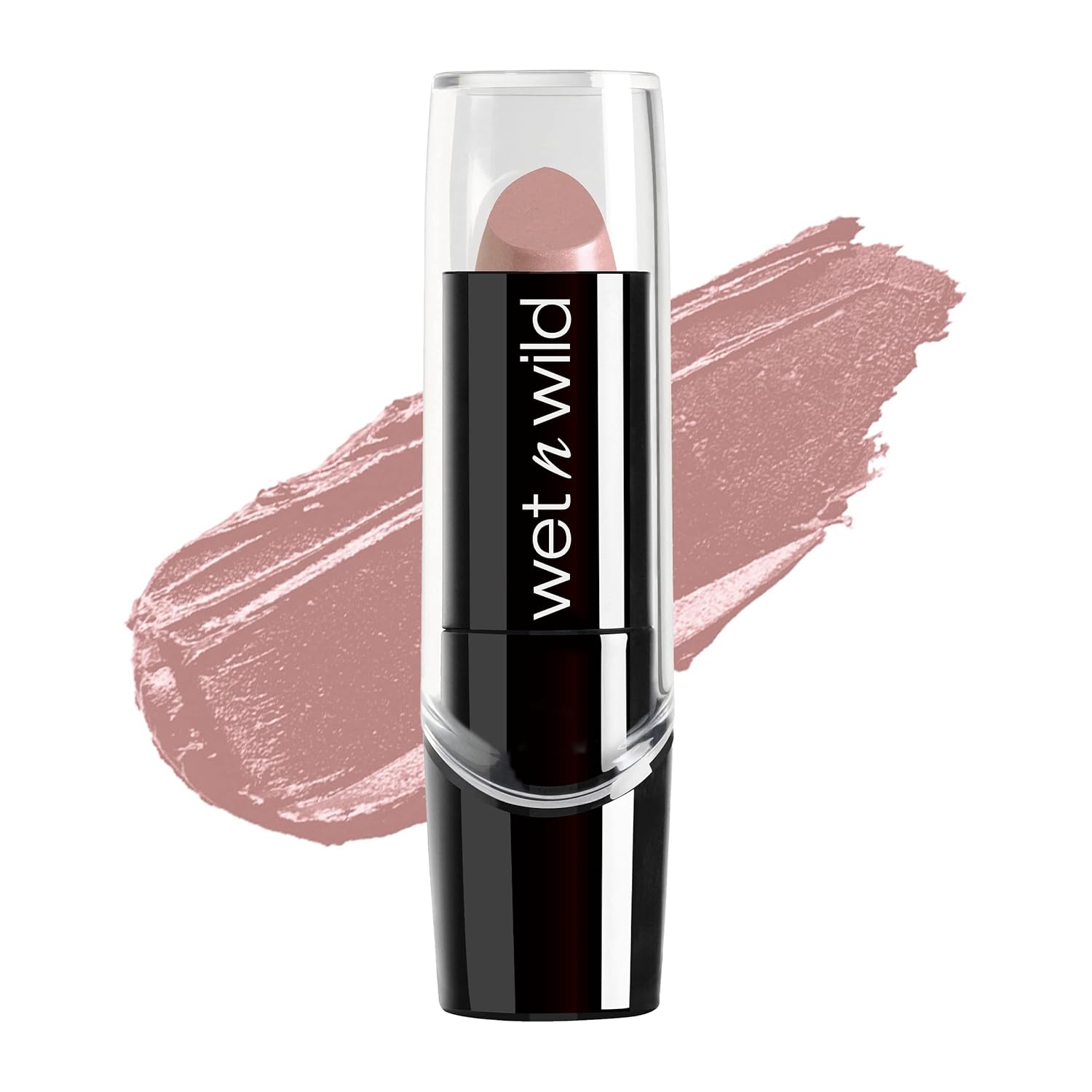 wet n wild Silk Finish Lipstick, Hydrating Rich Buildable Lip Color, Formulated with Vitamins A,E, & Macadamia for Ultimate Hydration, Cruelty-Free & Vegan - Mink Brown