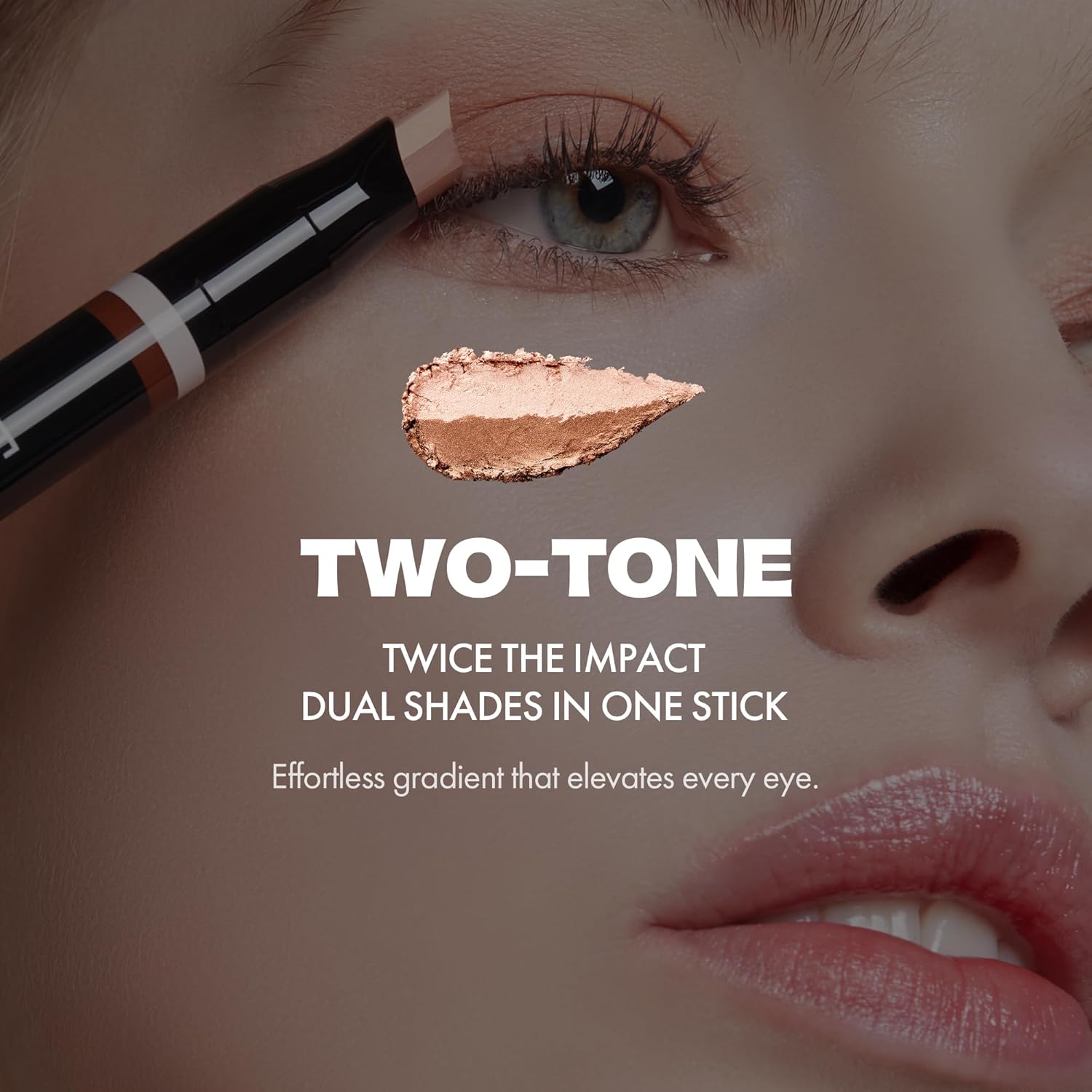 Blanc Double Shadow Stick - 48HR Long Lasting Dual-Tone Eye Shadow Pencil - Combines Glitter w/Soft Matte or Shimmer - Waterproof & Smudge-Proof Eyeshadow Makeup 0.05 oz (#08 Popping-Candy)