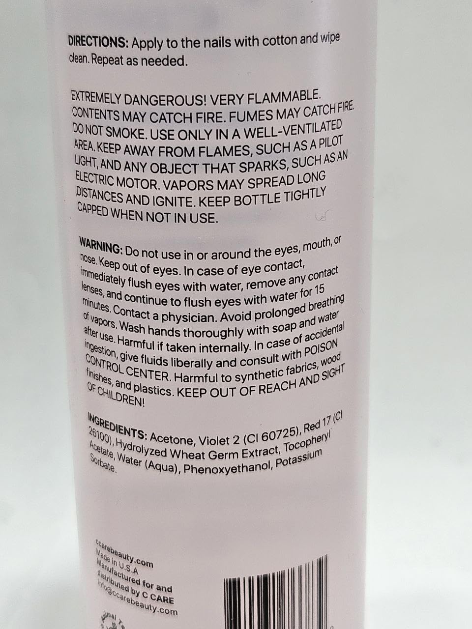 Nourishing Acetone Nail Polish Remover | Professional Quality | Rapidly Removes Natural, Natural, Gel, Acrylic, and Glitter Nails | 8 Fl oz