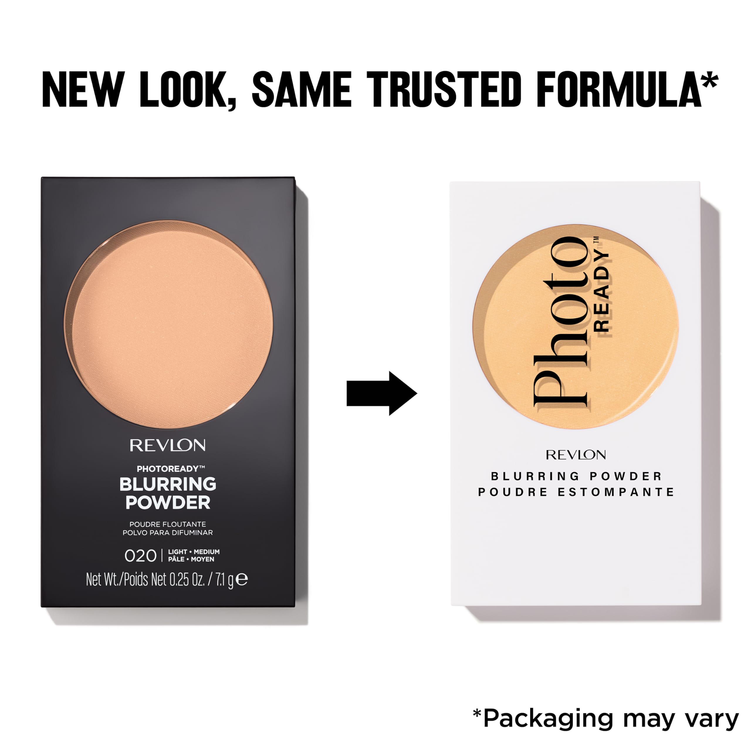 Revlon PhotoReady Blurring Face Powder, Face Makeup, Packaging May Vary, 020 Light Medium