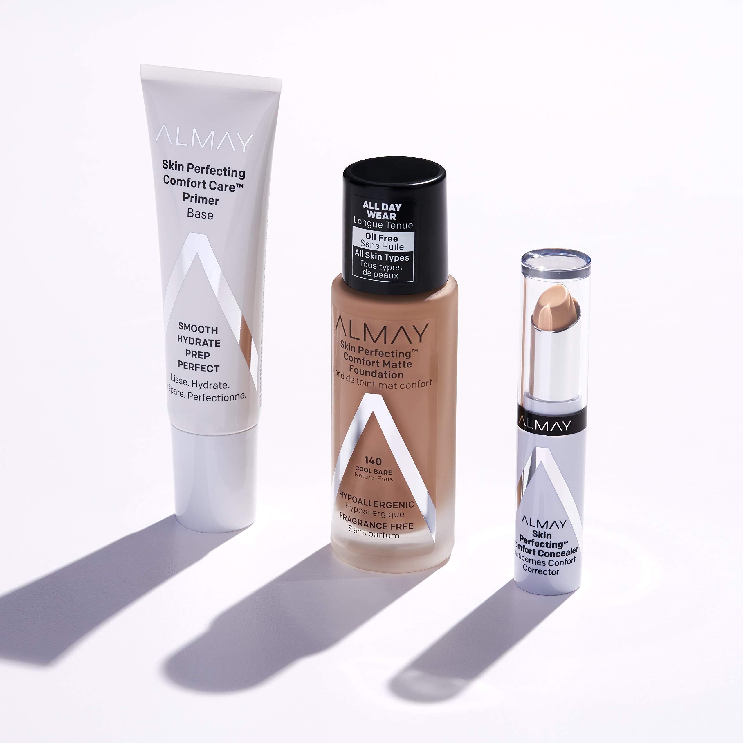 Almay Skin Perfecting Comfort Concealer, Face Makeup, Full Coverage, Natural Looking Finish, Cruelty-Free, Hypoallergenic, Dermatologist Tested, 200 Tan, 1 Count