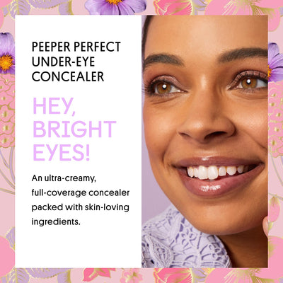 Winky Lux Peeper Perfect Under Eye Concealer, Makeup & Eye Brightener, Full Coverage Concealer for Dark Circles, Color Corrector & Eye Primer, With Collagen, Hyaluronic Acid & Vitamin E (Light)