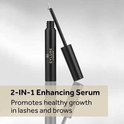 Eylure 2in1 Lash & Brow Enhancing Serum, 3.5 ml | See Results in 2 Weeks Clear