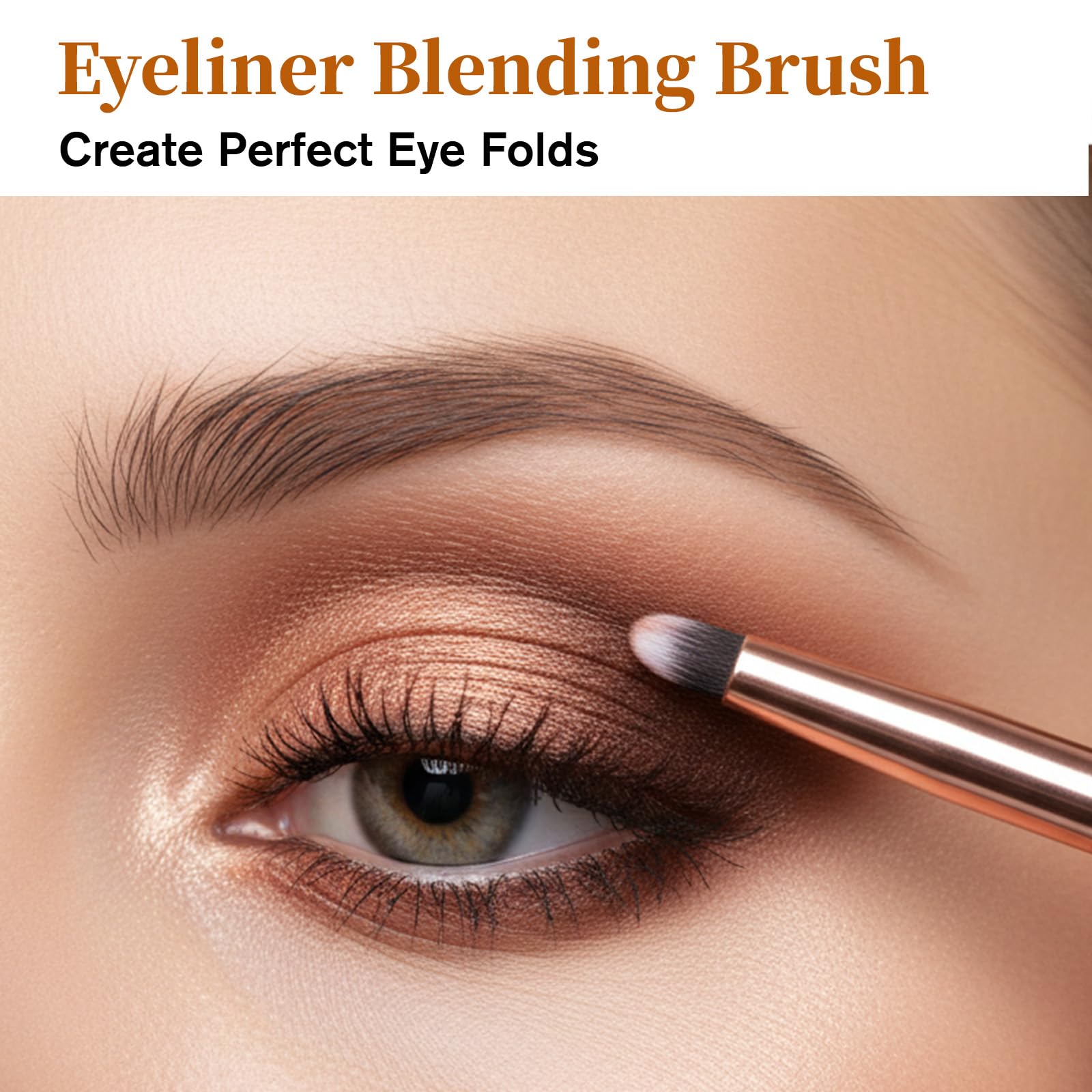 8 PCS Eyeliner Smudge Brush Set, Soft Eyeshadow Applicators Blending Brushs Precise Eyeshadows Smudges Brushs Small Eyeshadow Brush Crease Makeup Brushes Tool for Eye Shadow Eyeliner Smudge Blending