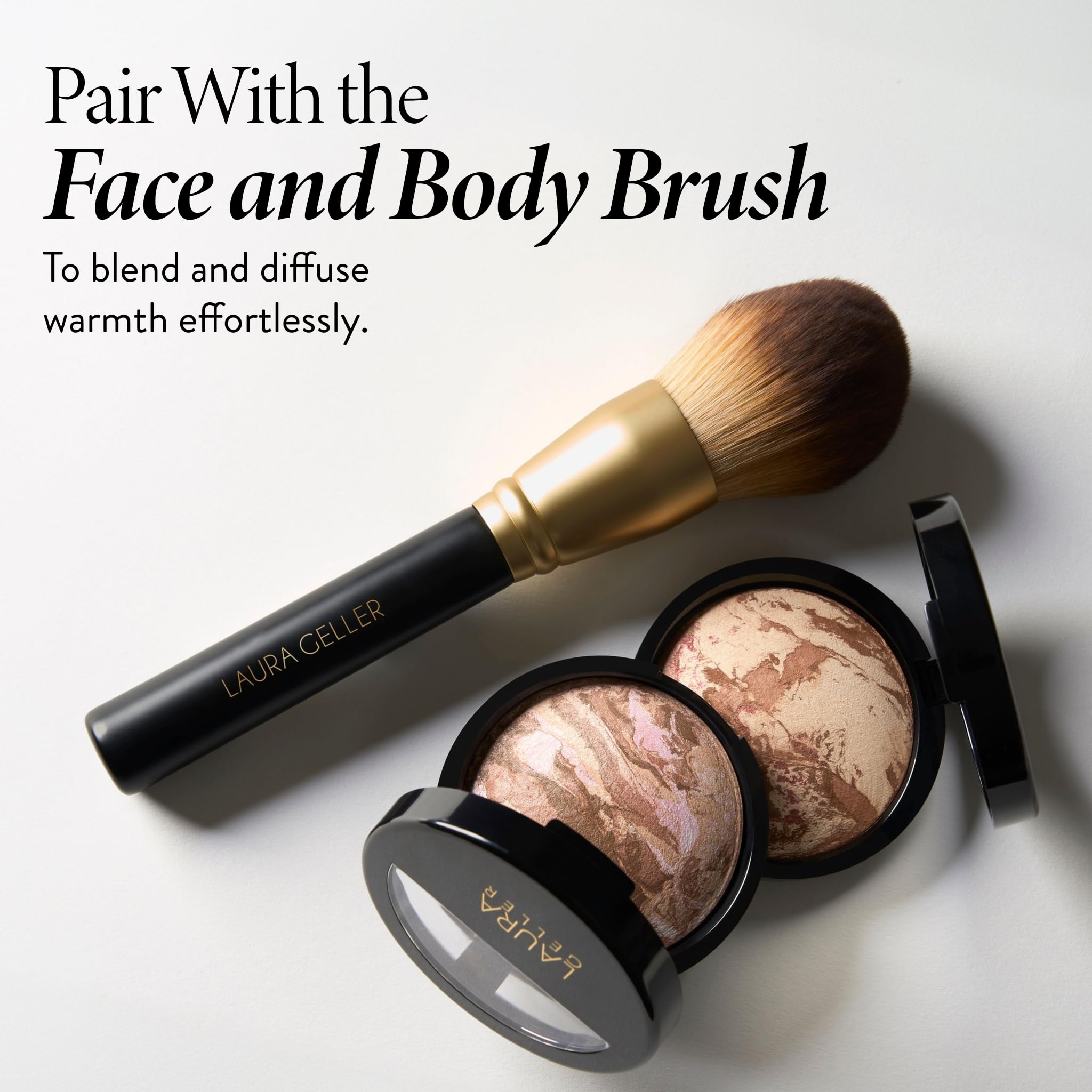 LAURA GELLER NEW YORK Baked Bronze-N-Brighten Bronzer Powder - Fair - Natural Bronze Glow