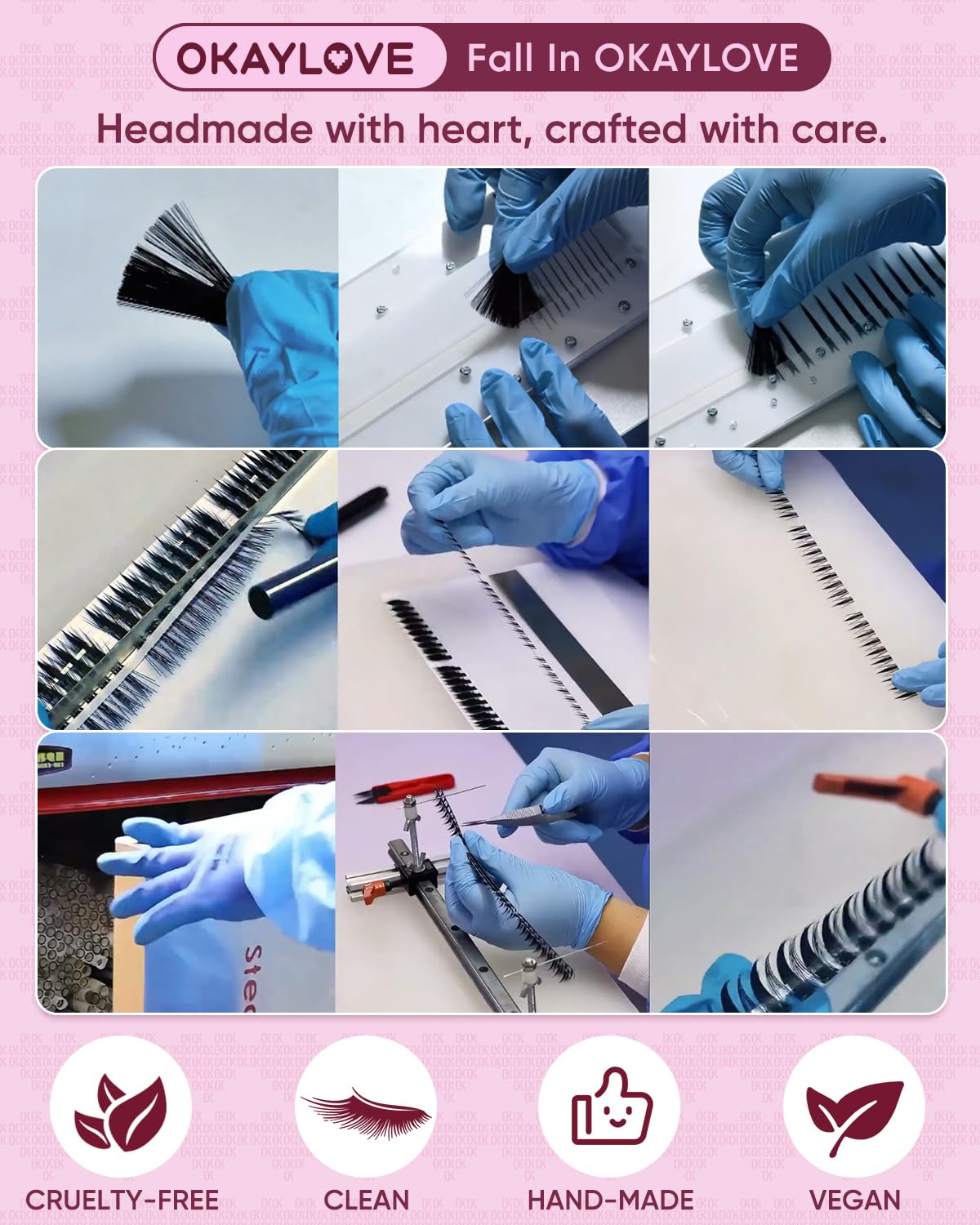 OKAYLOVE Manga Lash Clusters with Spikes, LIRA 8-18mm DIY Cluster Eyelash Extensions Kit, 140pcs CC Curl Clear Band Individual Lashes with Lash Bond and Seal, Remover, Lash Tweezers