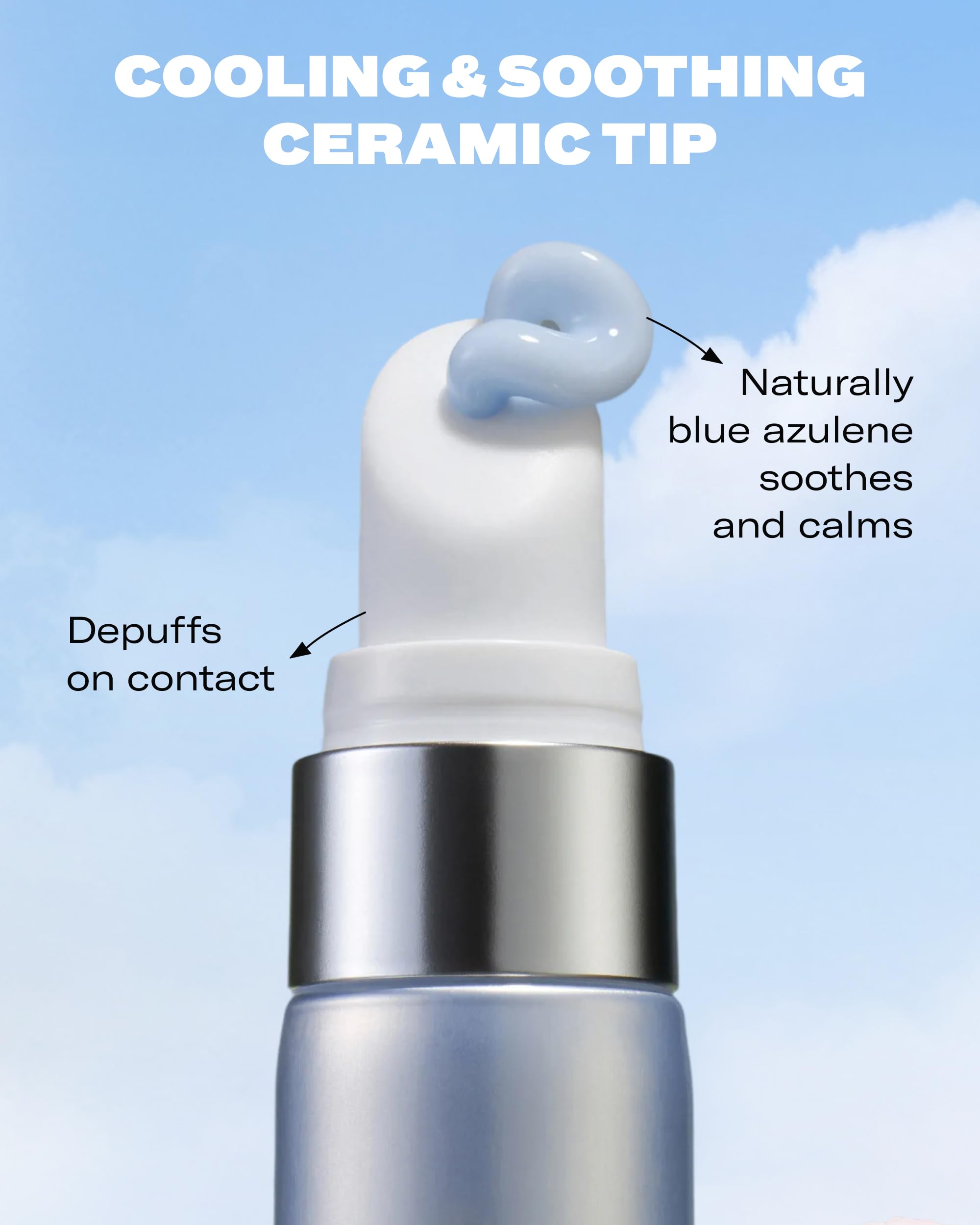 Then I Met You Snail Mucin Eye Cream, Korean Skincare for Dark Circles, Puffy Eyes, & Wrinkles, Firming, Brightening, Plumping, & Hydrating with Volufiline*, Peptides, Collagen, & Caffeine, 0.51 oz