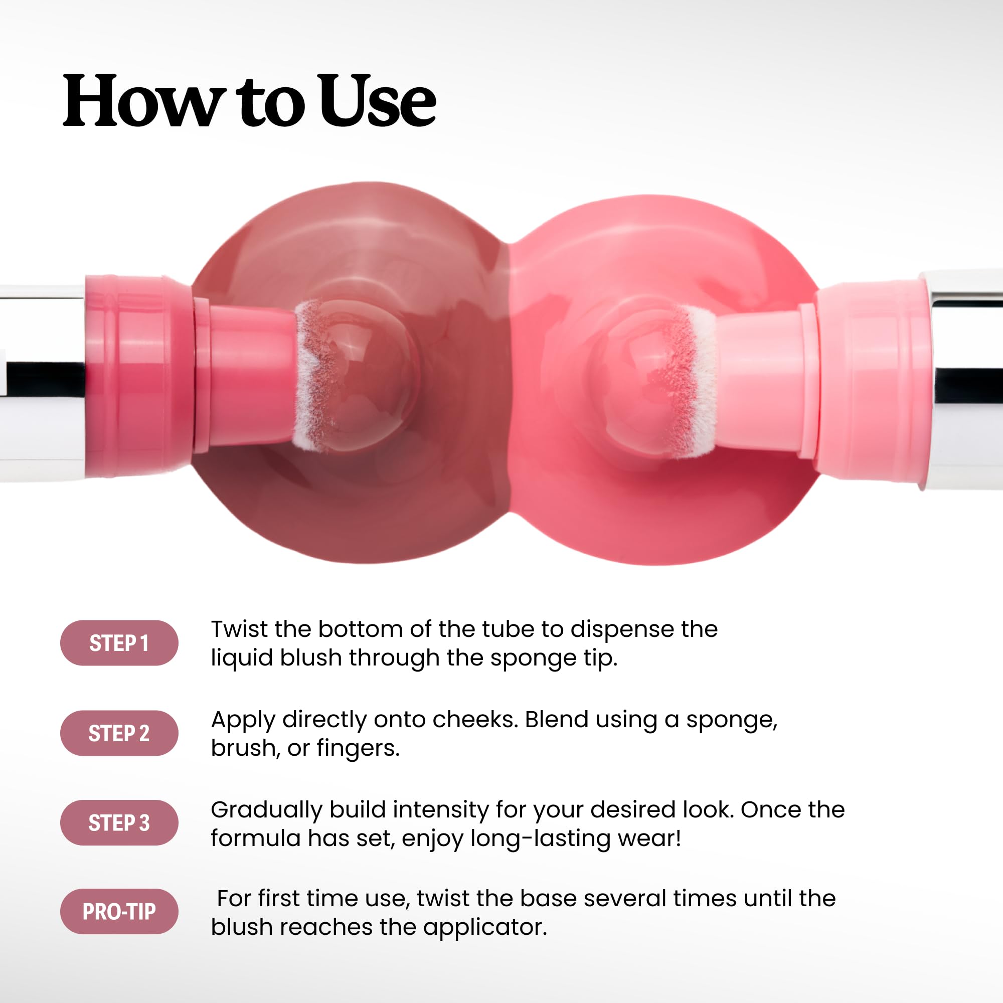 Sacheu Cheek STAY-N Liquid Blush for Cheeks — High Pigment, Buildable, Lightweight Cream Blush for Dewy & Radiant Flushed Cheeks — Long-lasting & Cruelty Free, I'm Guilty
