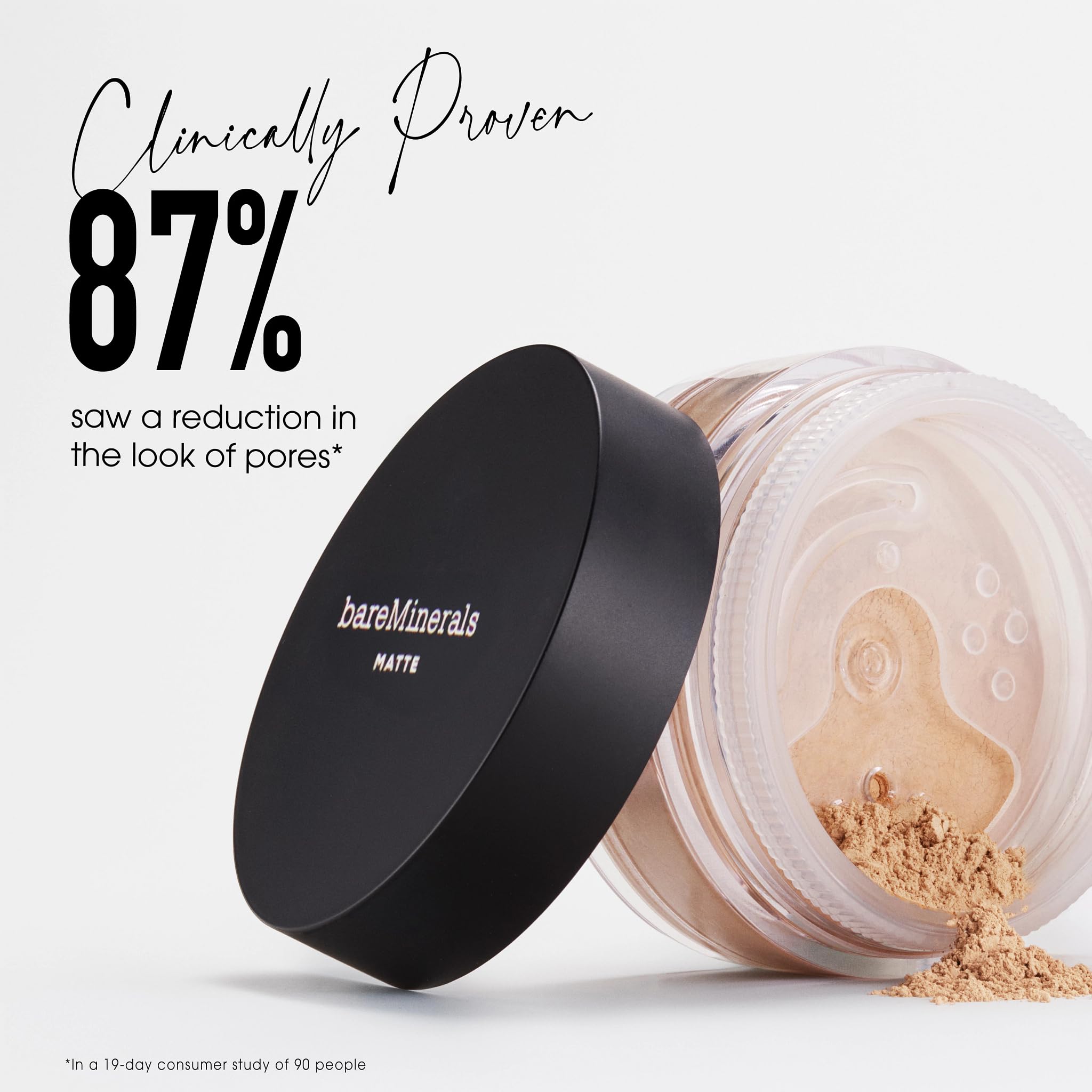 Original Matte Loose Mineral Foundation SPF 15, 12 Medium Beige, Vegan, Cruelty-Free & Dermatologist-Tested
