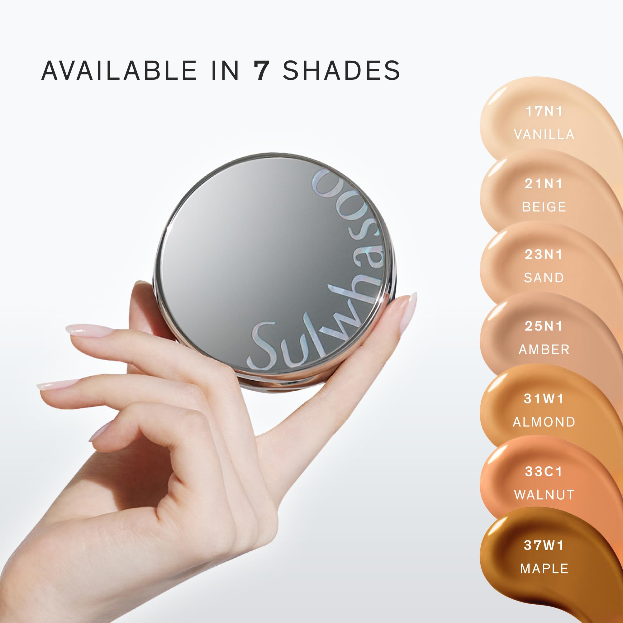 Sulwhasoo Perfecting Cushion SPF 46 | Evens Skin Tone & Blurs Imperfections | Enhance Natural Radiance | Semi-Matte Finish | Korean Herb Extract | Korean Makeup, 23 Sand