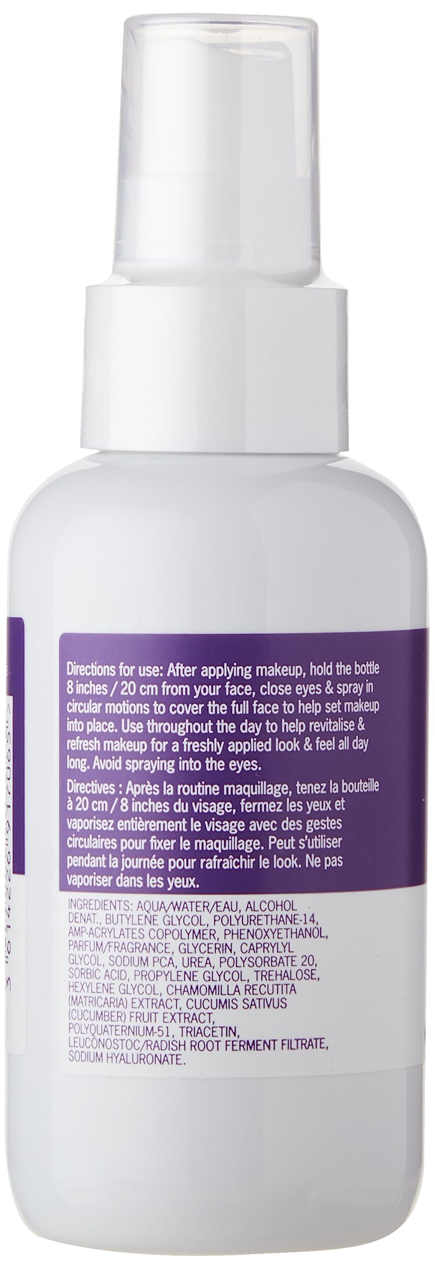 Rimmel London Stay Matte Fix & Go - 001 Transparent - 2-in-1 Primer & Setting Spray, Oil-Free, Locks Makeup into Place, Soothes Skin, 3.3 oz