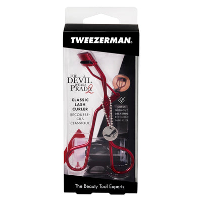 Tweezerman Devil Wears Prada 2 Eyelash Curler with Refill Pads - Makeup Eyelash Tool for All Eye Shapes