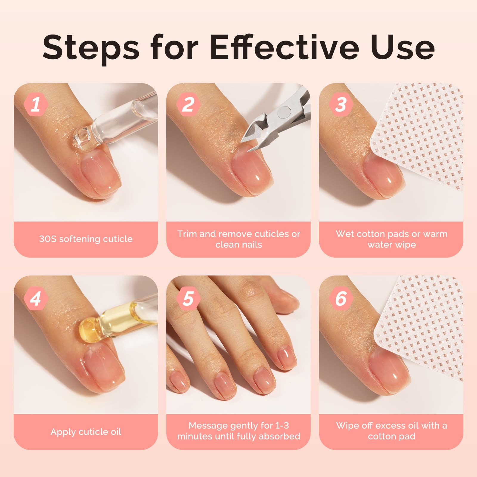 MelodySusie 25ML Cuticle Care Kit - Cuticle Oil and Cuticle Remover, Cuticle Nourishes and Softener, Promotes Nail Growth and Strength for Home and Salon Use 2PCS