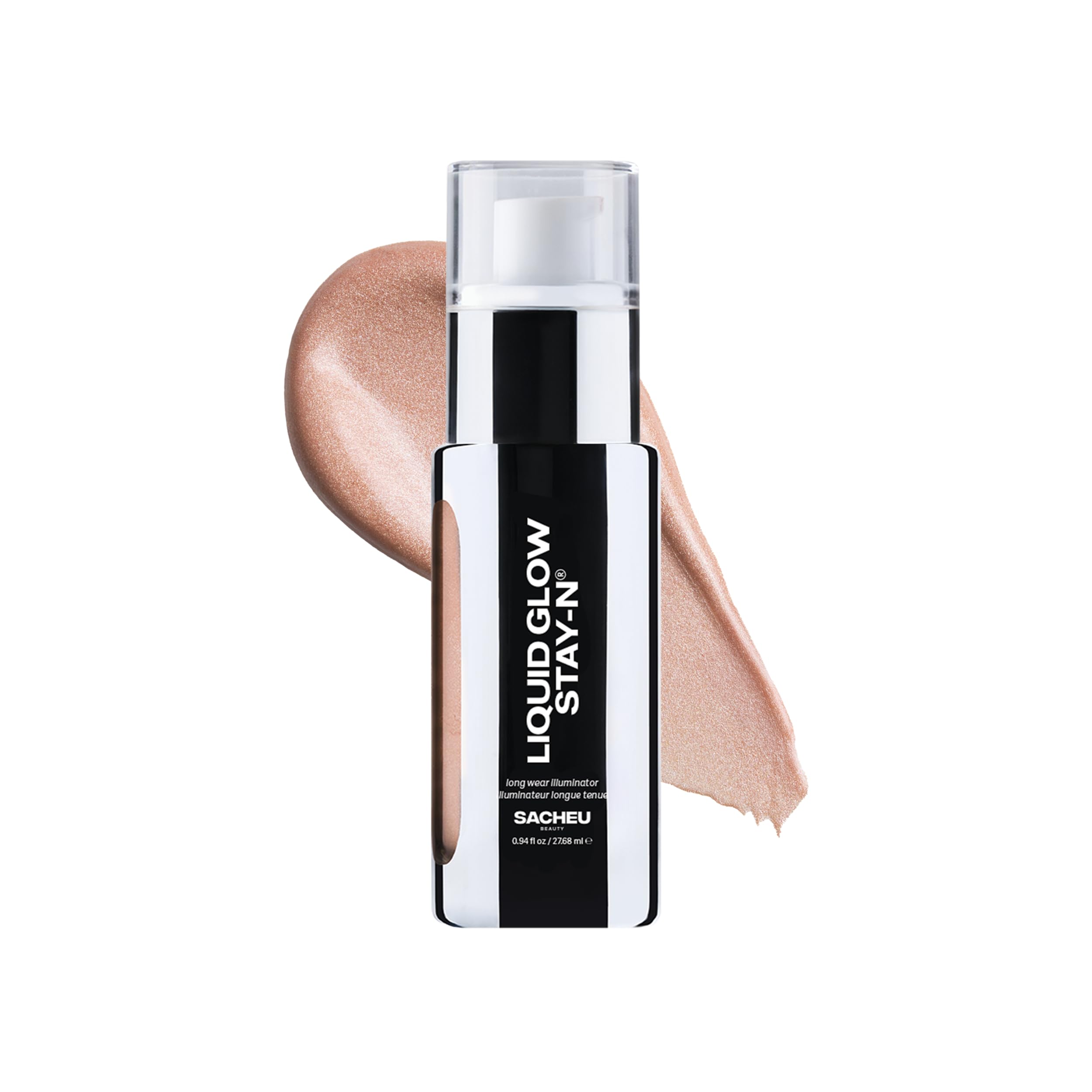 Sacheu Liquid Glow STAY-N Liquid Highlighter & Illuminator Makeup — 30ml Long Lasting Luminous Glow Lightweight Dewy Finish, Aura Glow